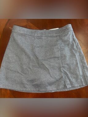 Grey Mini Skirt - Classic Straight Cut